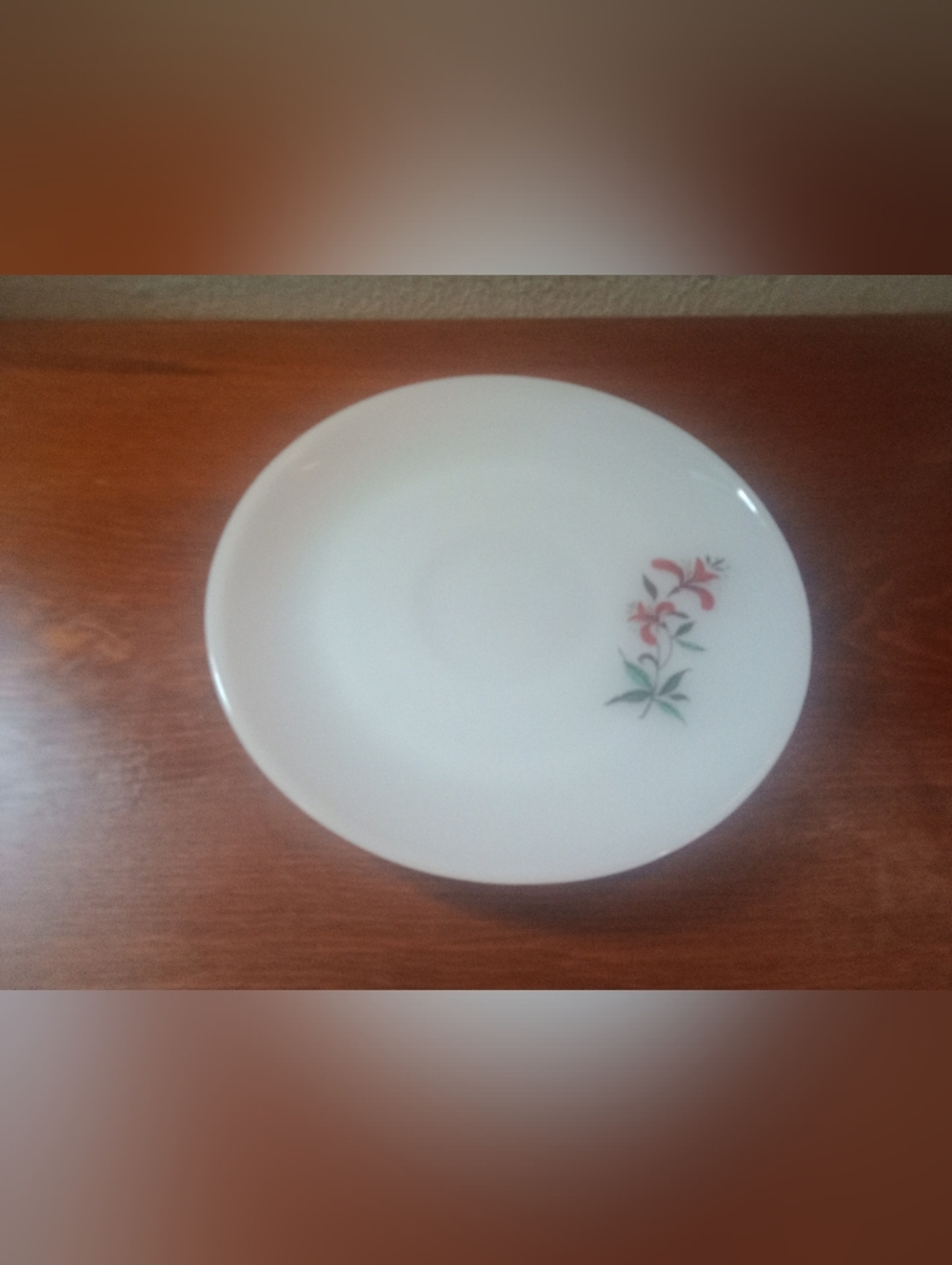 Vintage Fire King Honeysuckle Tea Cup Saucer Plate Mid Century Modern